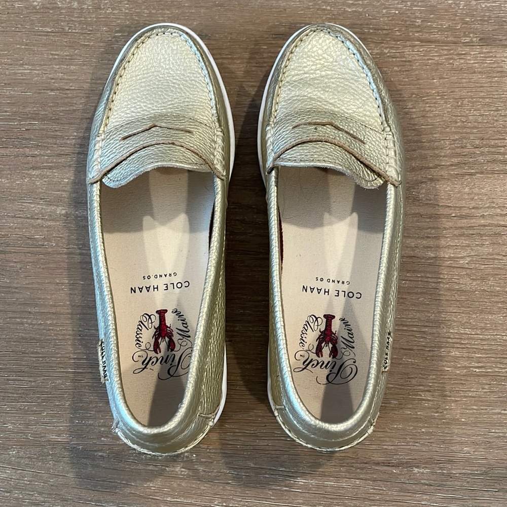Cole Haan Pinch Maine classic loafer gold 7.5
